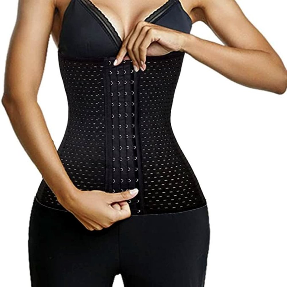 Waist Trainer Cincher Body Shaper Sport Workout For Hourglass 6 Pcs Steel Bone